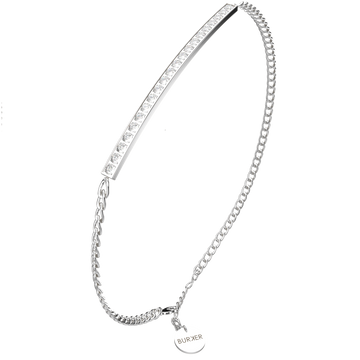 Lucy Silver White Bracelet