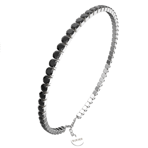 Ava Silver Black Bracelet