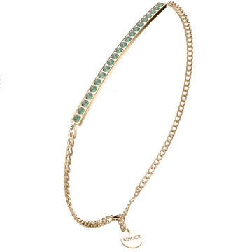 Lucy Gold Green Bracelet