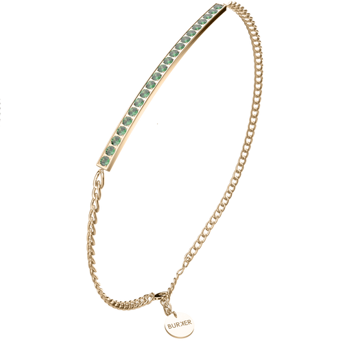 Lucy Gold Green Bracelet