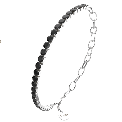 Jade Silver Black Bracelet