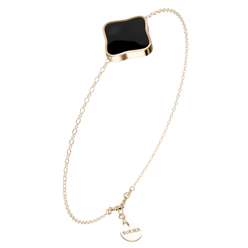 Flora Gold Black Bracelet