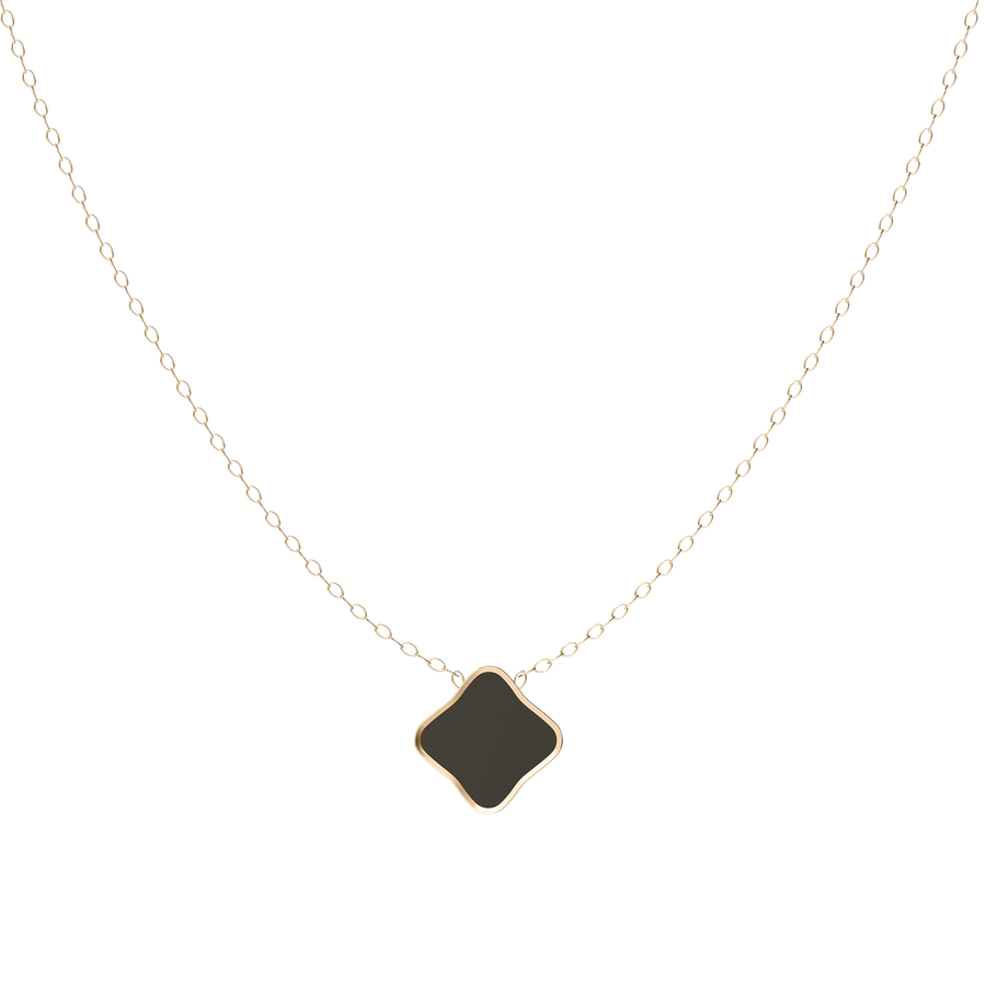 Flora Gold Black Necklace