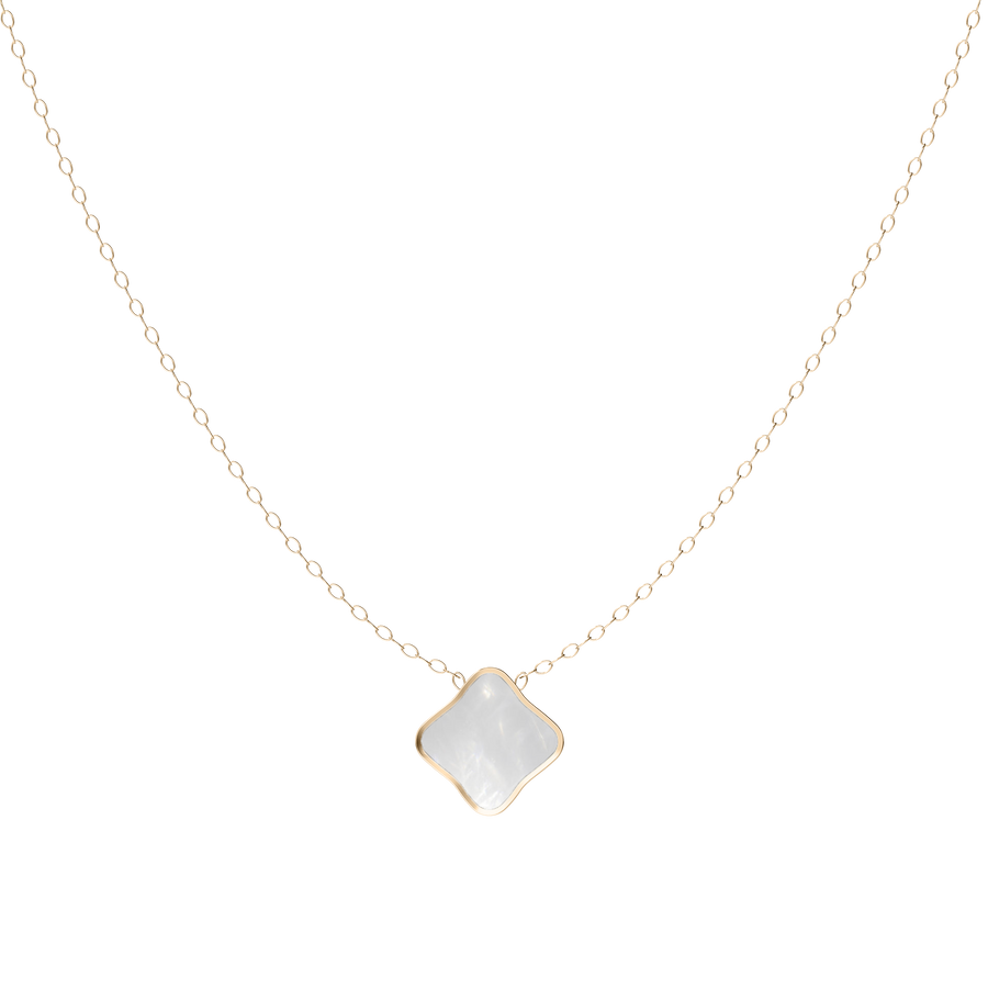 Flora Gold White Necklace