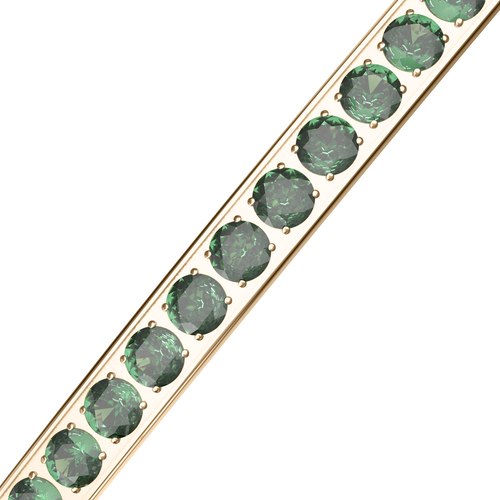 Lucy Gold Green Bracelet