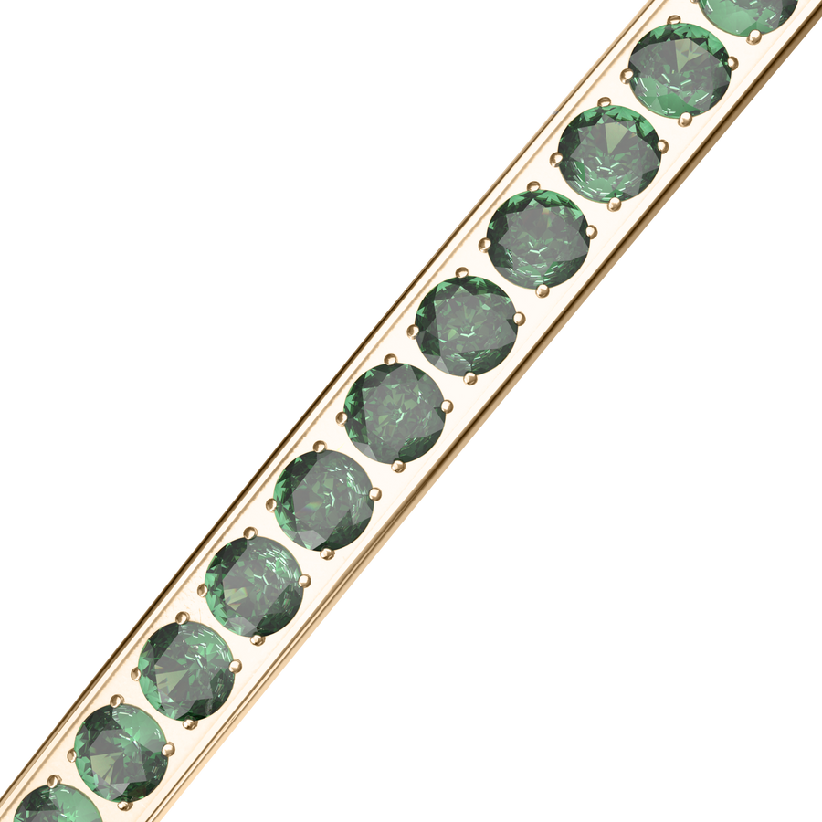 Lucy Gold Green Bracelet