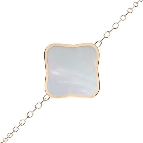 Flora Gold White Bracelet