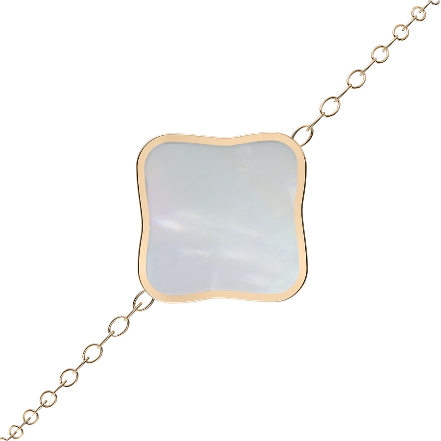 Flora Gold White Bracelet