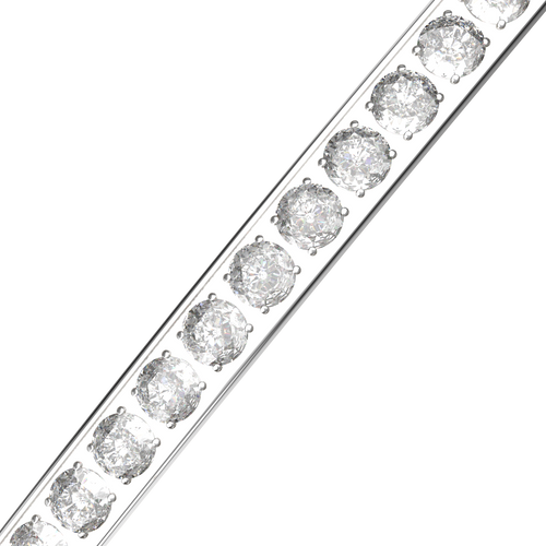 Lucy Silver White Bracelet