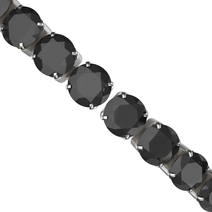 Ava Silver Black Bracelet