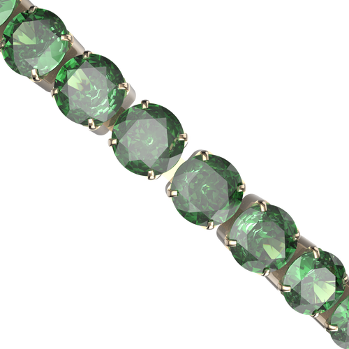 Ava Gold Green Bracelet