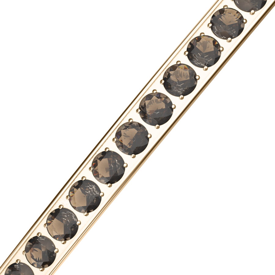 Lucy Gold Brown Bracelet