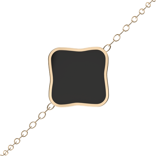 Flora Gold Black Bracelet