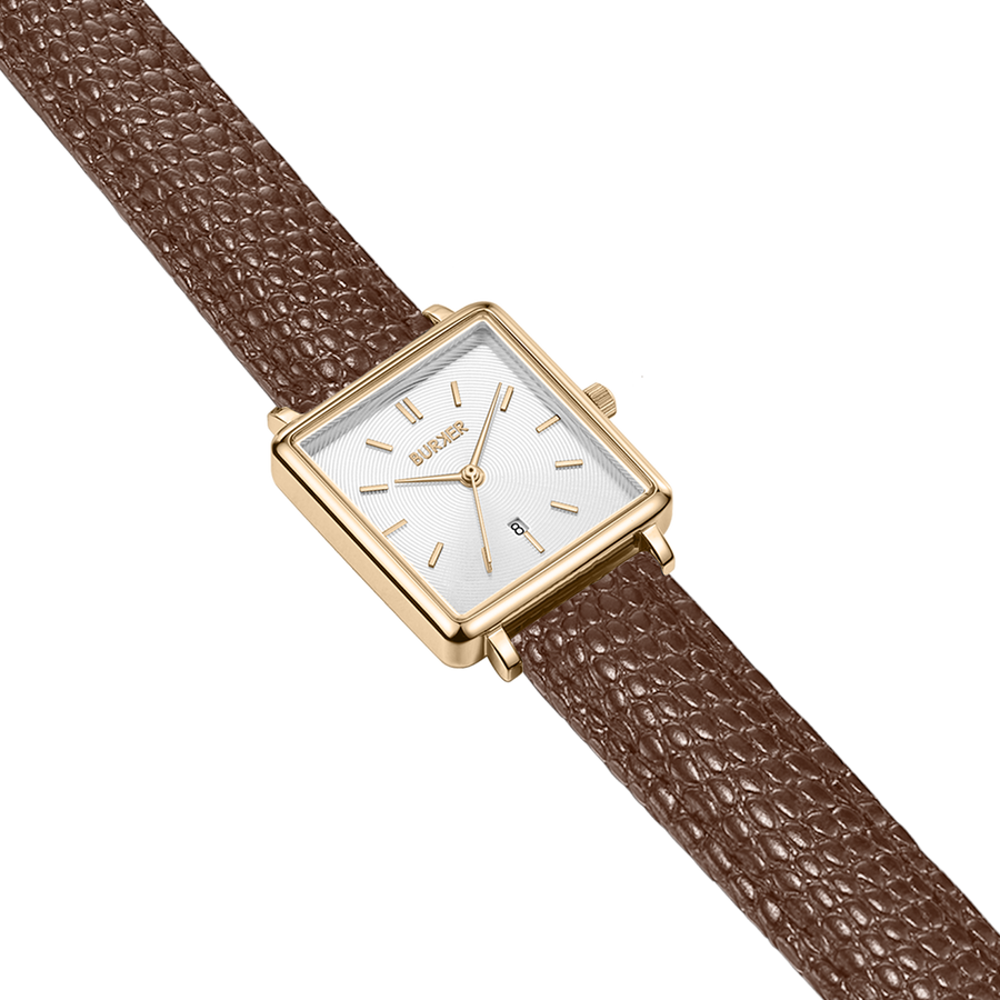 Daisy Gold Brown Leather