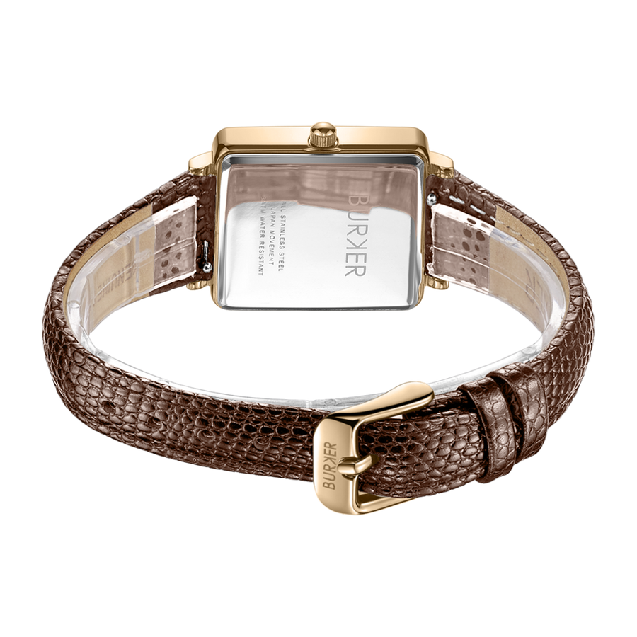 Daisy Gold Brown Leather