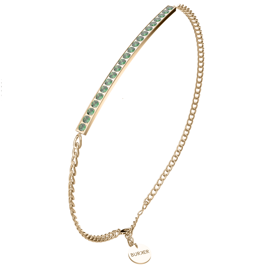 Lucy Gold Green Bracelet