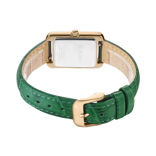 Olivia Gold Green Leather