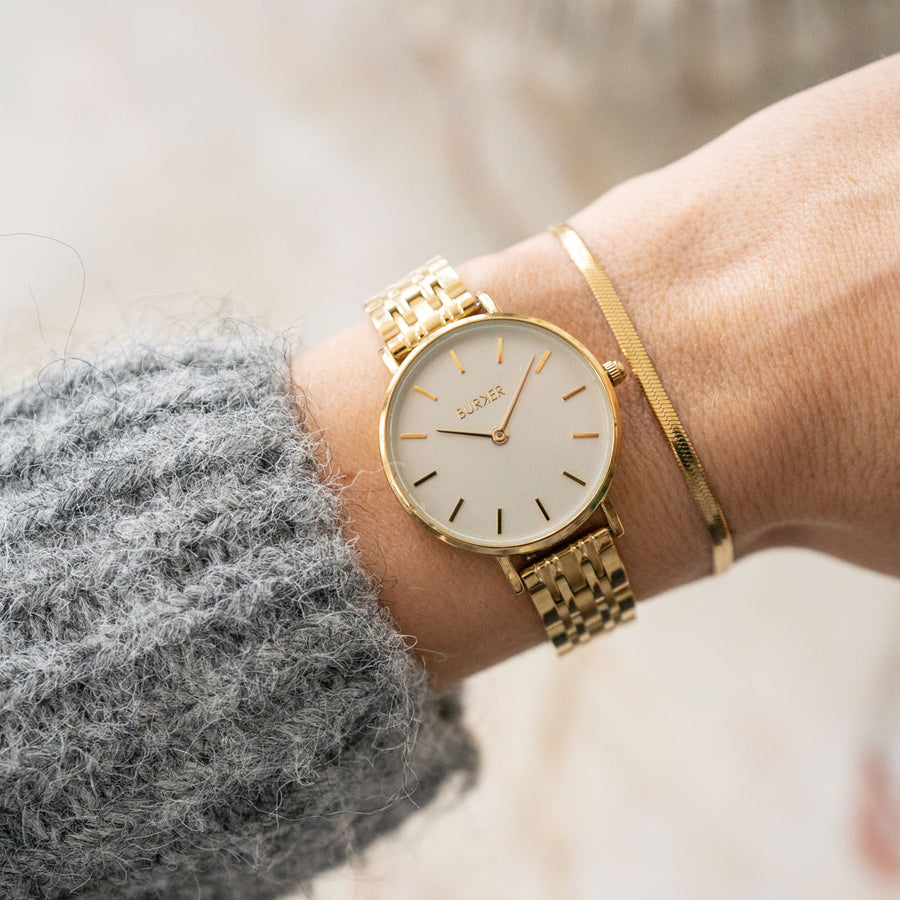 Ruby Petite Gold White &  Lily Bracelet