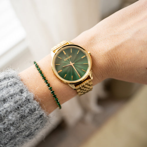 Emily Gold Green & Ava Gold Green Bracelet