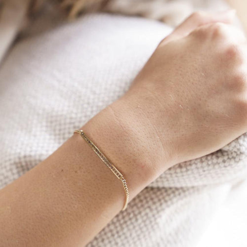 Lucy Gold Brown Bracelet