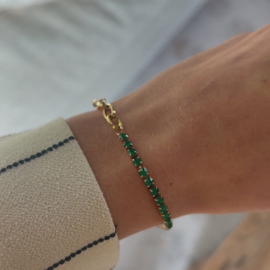 Jade Gold Green Bracelet